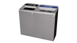 The Configure™ Decorative Waste Containers provide a recycling solution with sleek, smooth surfaces and contoured edges. This recycling system has a modern appearance that will fit seamlessly into any indoor or outdoor commercial environment. Please note: this SKU is a Configure™ 1-Stream 23 Gallon container with a "Landfill" label.