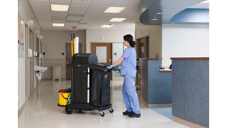 The Rubbermaid Commercial Vinyl Bag for Janitorial Cleaning Carts collects up to 34 gaLs of waste (20% more than traditional cart bags) with zippered front for easy trash removal.