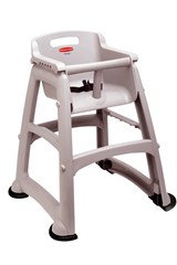 Sturdy Chair™ Hochstuhl inkl. Stuhlbeine, platinfarben