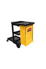 Janitorial Cleaning Carts – Fixed back casters
