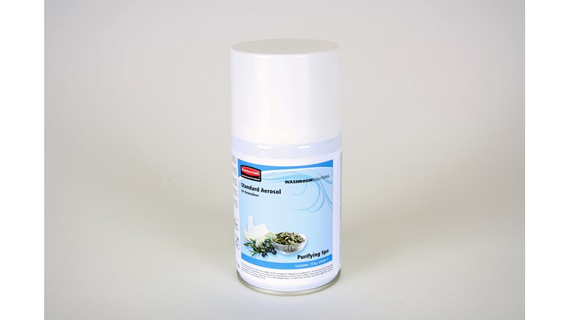 Las recargas de aerosol estándar Rubbermaid Commercial contienen fragancias frescas de alta calidad que eliminan eficazmente los malos olores.