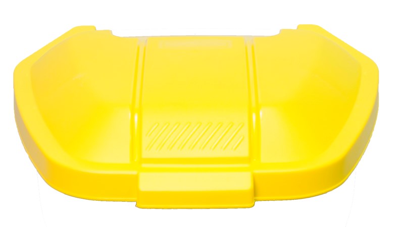 mobiler Rollcontainer, Deckel, gelb