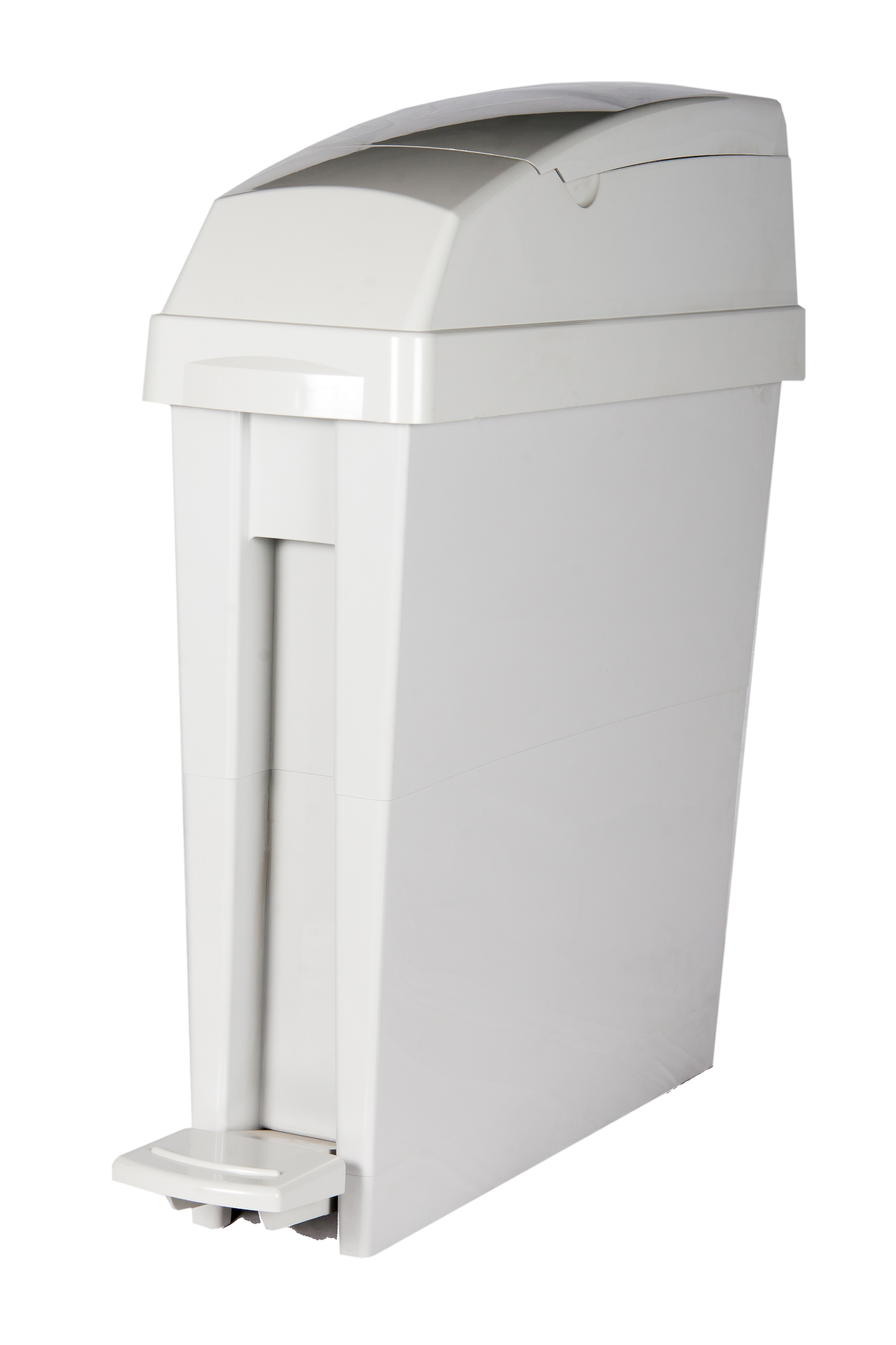 Rubbermaid Commercial Products FG750244 Sanitary Waste Bin Rectangular, 3-Gallon, 6.1-Inches x 16.5-Inches x 19.3-Inches, Gray 
