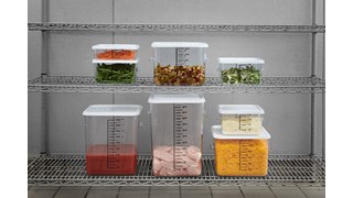 The Rubbermaid Commercial seven Colours of storage and prep tools help to reduce cross-contamination in your kitchen