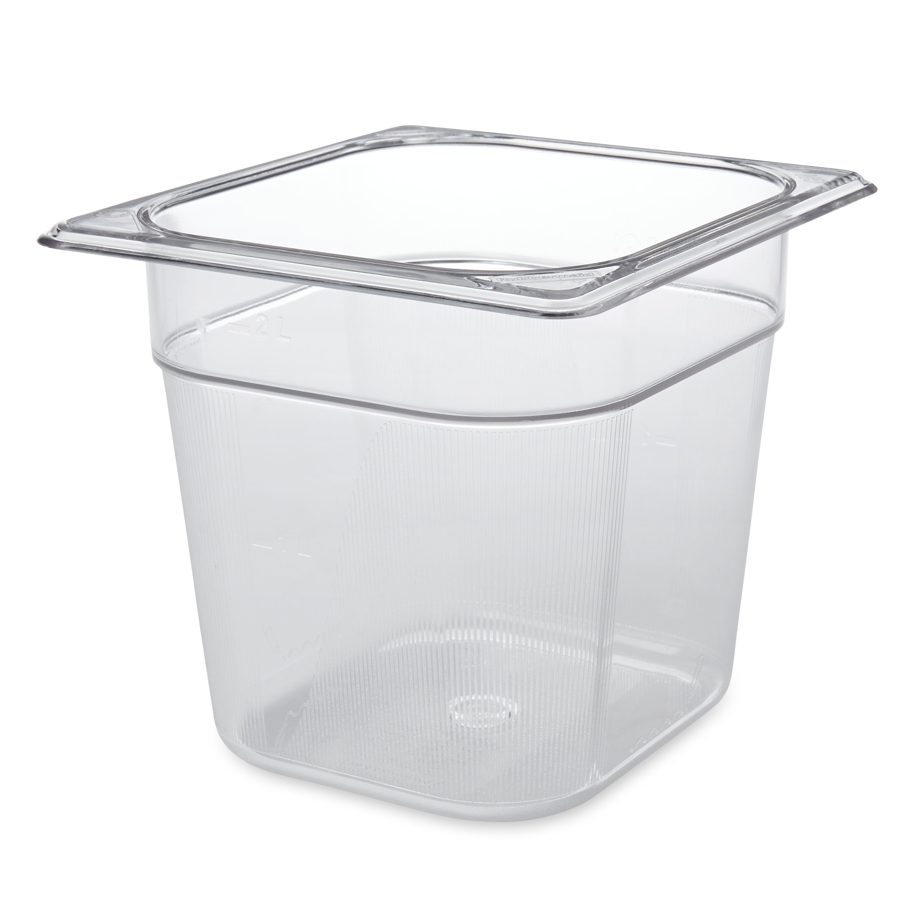 Rubbermaid Commercial Products Cold Food Insert Pan for  Restaurants/Kitchens/Cafeterias, 1/2 Size, 6 Inches Deep, Clear  (FG125P00CLR)