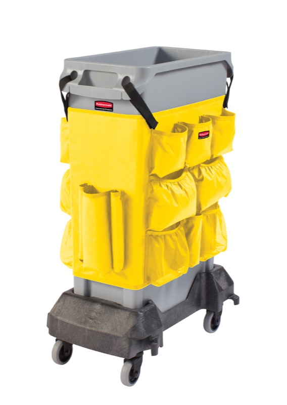 Rubbermaid 2032951 Slim Jim Yellow Vinyl Caddy Bag for 16 and 23 Gallon Trash  Cans