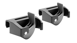 The Rubbermaid Commercial Slim Jim® Clips can be arranged into hundreds of different configurations for adaptable onboard storage. The clips easily attach onto the rim of any Slim Jim® container or the tool rails of the Slim Jim® Rim Caddy.