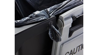 The Rubbermaid Commercial Slim Jim® Rim Caddy Kit is a purpose-built system to store and transport common cleaning tools.