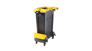 Rubbermaid Commercial Single-Stream Slim Jim® Cleaning Cart is a compact and purpose-built solution for all-in-one sanitation and waste collection. The cleaning cart helps store and transport common cleaning tools, hand Sanitiser, and disinfecting wipes. It consolidates all the supplies you need in one solution to reduce trips and improve cleaning productivity.