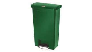 The Rubbermaid Commercial Slim Jim® Step-On Container features a slim profile and footprint to fit in tightest spaces. Slim Jim® Step-On containers are constructed with premium-quality materials and meet the needs of any environment with efficiency, safety, and durability.