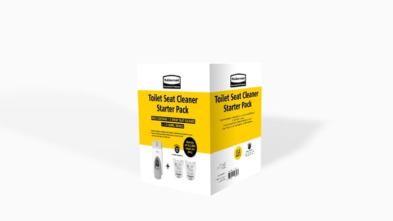 The Toilet Seat Cleaner Starter Pack includes one Manual Toilet Seat Cleaner White dispenser and 2 spray refills. The Toilet Seat Cleaner improves hygiene standards while providing an extra level of comfort for users.