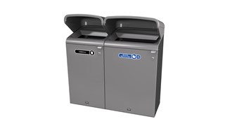Configure™ with Rain Hood Decorative Waste Containers make it easy to recycle in any environment with recycling labels that visually display each waste stream. The rain hood offers added protection again outdoor elements, rain or shine.