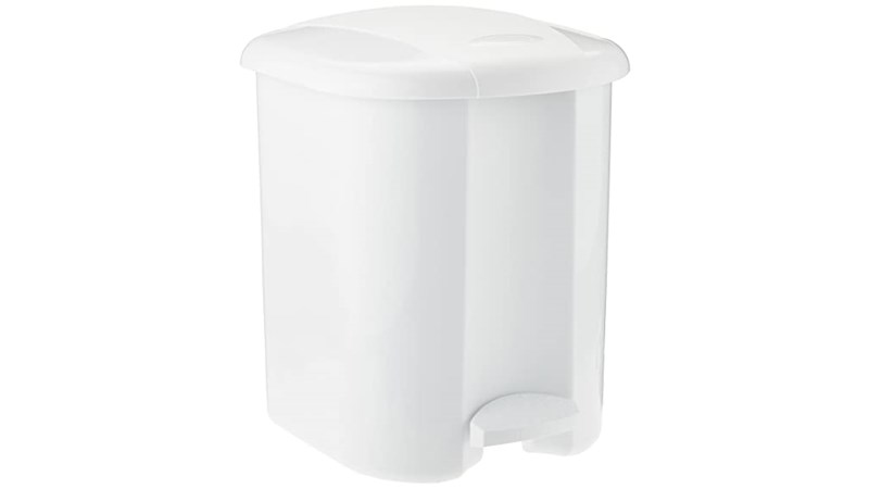 PEDAL BIN, 15 L WITH PLASTIC LINER