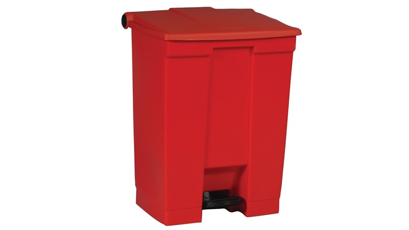 El contenedor de pedal Rubbermaid Commercial permite la gestión de residuos sanitarios.