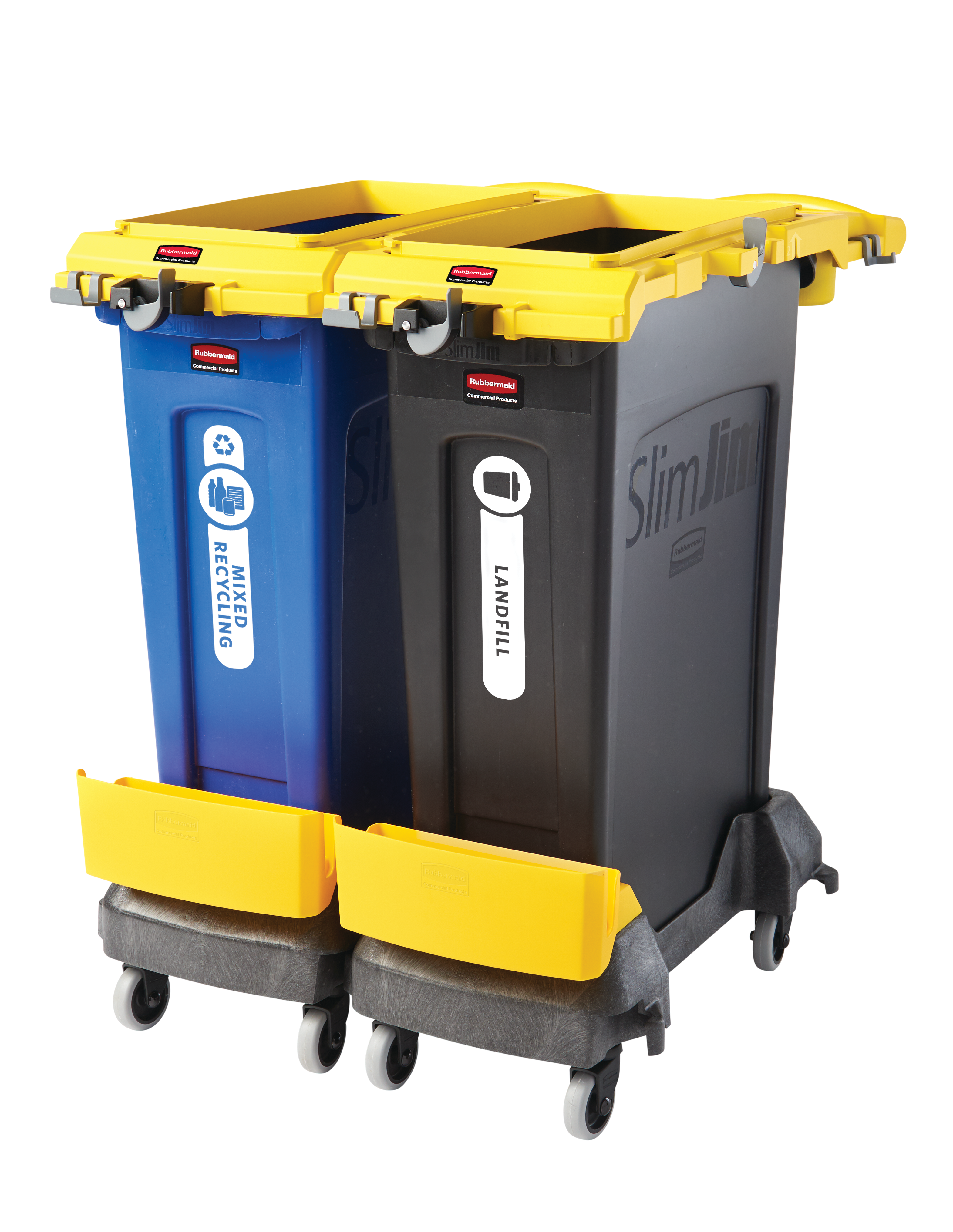 Rubbermaid Yellow Janitorial Slim Jim Caddy Bag Trash Can Organizer 2032951