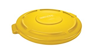 The Rubbermaid Commercial BRUTE® Self-Draining  Lids feature self-draining channels that prevent water from pooling.