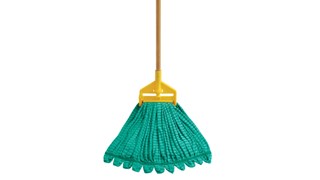 The Rubbermaid Commercial Web Foot® Microfibre Tube Mop features continuous filament bi-component microfibre that cleans, absorbs, and releases quickly and easily.