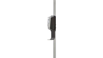 The Pole Mount Station allows touch-free and manual hand sanitiser dispensers to be placed in easily overlooked spaces like poles and railing for convenient access.