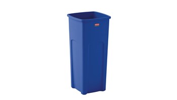 The Rubbermaid Commercial Untouchable® Square Containers are space-efficient and economical.