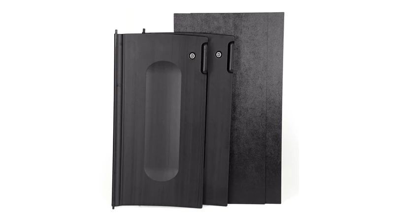 The Executive Cleaning Cart Locking Door Kit from Rubbermaid Commercial secures and conceals cleaning supplies to keep patrons safe while maintaining a professional presence.
Features and Benefits: