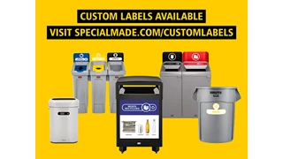 The Configure™ Decorative Waste Containers provide a recycling solution with sleek, smooth surfaces and contoured edges. This recycling system has a modern appearance that will fit seamlessly into any indoor or outdoor commercial environment. Please note: this SKU is a Configure™ 1-Stream 33 Gallon container with a "Landfill" label.
