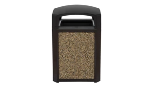 Pair the River Rock decorative stone panels with 35 Gal Landmark Series® Classic Container (sold separately) to add final touch creating an attractive receptacle.