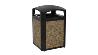 Pair the River Rock decorative stone panels with 35 Gal Landmark Series® Classic Container (sold separately) to add final touch creating an attractive receptacle.