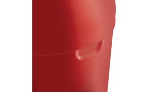 Featuring a classic, round top design, the Round Top 45 l FGR1530 Round Top Decorative Indoor Waste Container is constructed from heavy-gauge, fire-safe steel and complies with OSHA standards.