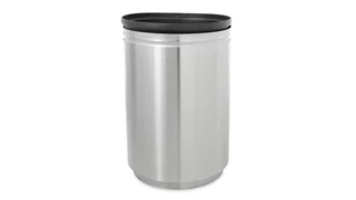 Combining contemporary appearance with lasting durability, the Rubbermaid Eclipse R2030E black waste receptacle offers fresh, functional design.