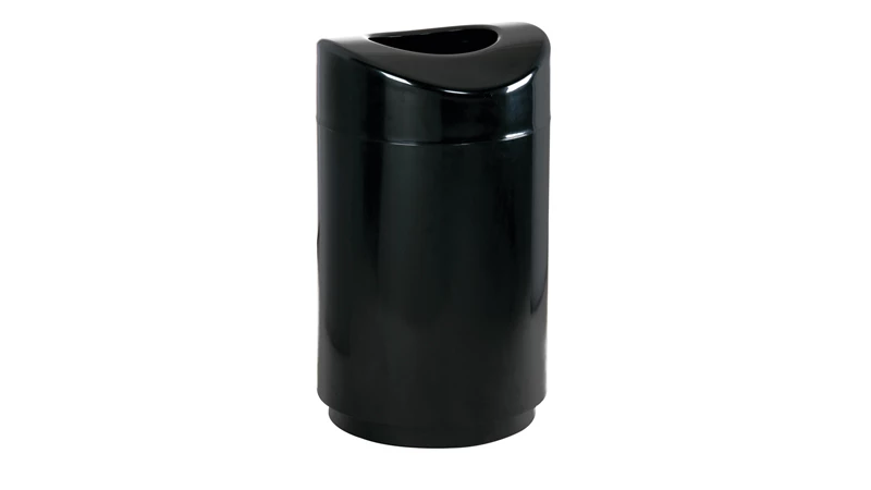 Combining contemporary appearance with lasting durability, the Rubbermaid Eclipse R2030E black waste receptacle offers fresh, functional design.