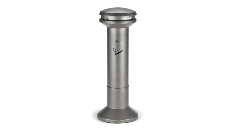 Infinity™ Ultra-High Capacity Smoking Receptacle offers sophisticated styling and all-metal construction for attractive and efficient smoking litter management.