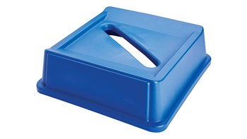 Las tapas para los contenedores de reciclaje de papel Untouchable® ayudan a clasificar y eliminar residuos.