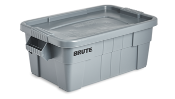 BRUTE® 53L Tote with Lid, Grey