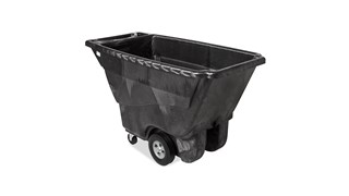 The Rubbermaid Commercial Tilt Dump Truck, Structural Foam, offers industrial strength construction to transport heavy loads up to 850 lbs.
