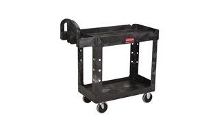 The Rubbermaid Commercial Heavy-Duty Utility Cart is a versatile, durable cart that can support up to 227 kg.