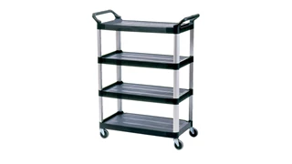 The Rubbermaid Commercial Xtra Utility Cart is a versatile, durable cart able to perform a wide variety of tasks.