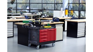 Le chariot Rubbermaid TradeMaster 4 tiroirs transporte facilement les outils et accessoires là où vous en avez besoin.
