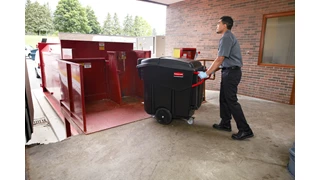The Rubbermaid Commercial Mega BRUTE® Mobile Commercial Trash Can is a highly versatile way to handle large-scale waste collection and sorting.