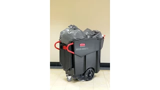 The Rubbermaid Commercial Mega BRUTE® Mobile Commercial Trash Can is a highly versatile way to handle large-scale waste collection and sorting.
