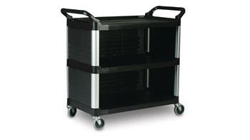Service Cart with Enclosed End Panels on 3 Sides
