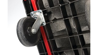 The Rubbermaid Commercial A-Frame Panel Truck 61cmX48" with 20cm Polyolefin castors, 907kg. capacity