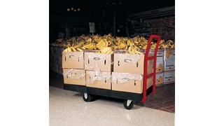 The Rubbermaid Commercial 1-Handle Heavy-Duty Platform Truck, features durable structural foam construction that will not rust, dent, chip, peel, or splinter.