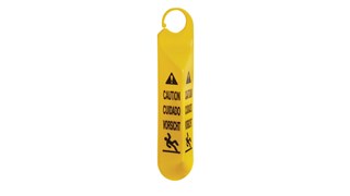 Ideal for use in stairways and on doors. Multilingual safety communication utilizes ANSI/OSHA-compliant Colour and graphics.