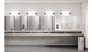 The AutoFoam Dispenser is a touch-free, wall-mounted system that dispenses controlled amounts of foam soap or Sanitiser automatically to help prevent the spread of germs.