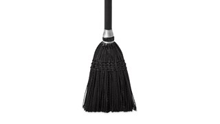 The Rubbermaid Commercial Lobby Broom is ideal for one-handed cleaning under tables, fixtures, and hard-to-reach areas.