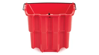 The Rubbermaid Commercial WaveBrake® Dirty Water Bucket keeps dirty water separate from clean water, helping to reduce the potential for cross-contamination. Executive Series™ WaveBrake® include the dirty water bucket as standard.