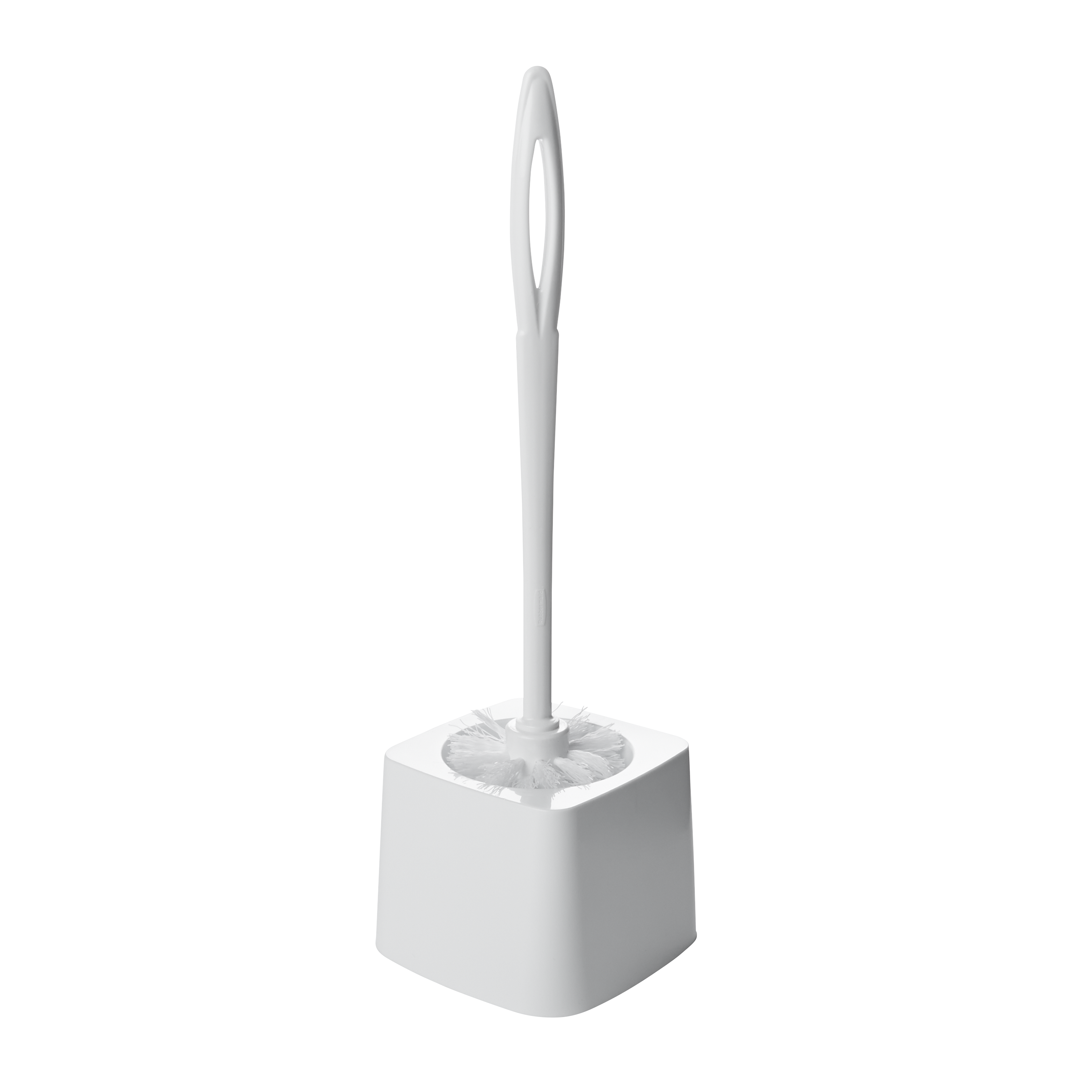 Rubbermaid White Plastic 5 in. Round Toilet Bowl Brush Holder