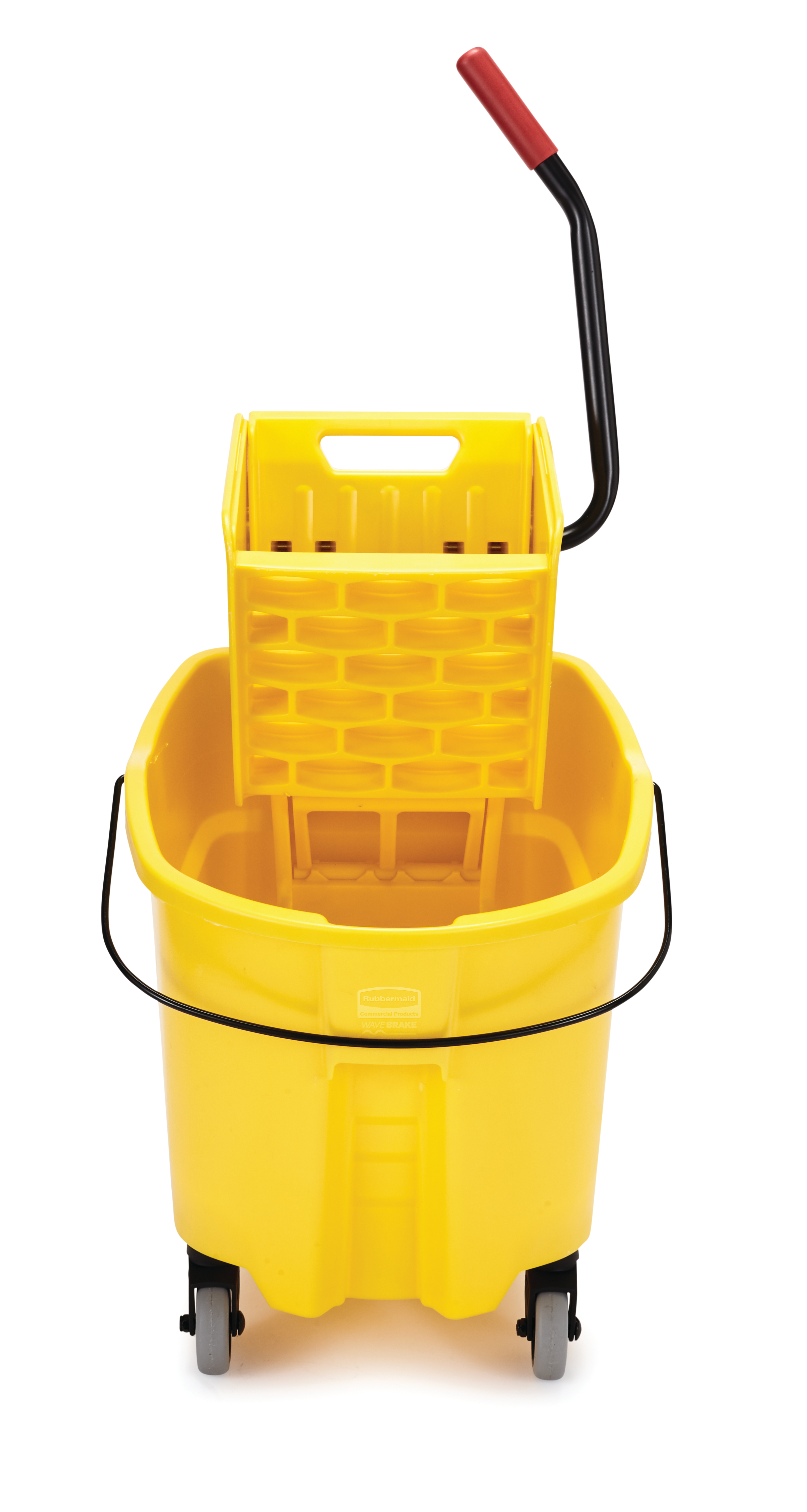 Balde de esfregona amarelo com prensa Rubbermaid Wave Break 33lt - Comprar  online