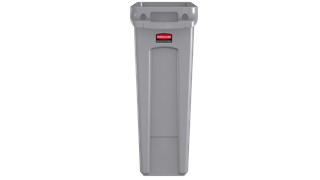 The Rubbermaid Commercial Slim Jim® containers with venting channels offer uncompromised performance in constrained spaces.