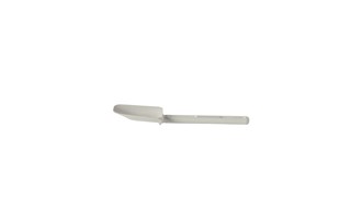 Multi-purpose 9.5" spoon-shaped spatula designed for unheated applications of scraping, scooping, and spreading in food preparation.